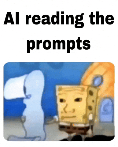 AI reading prompts meme GIF