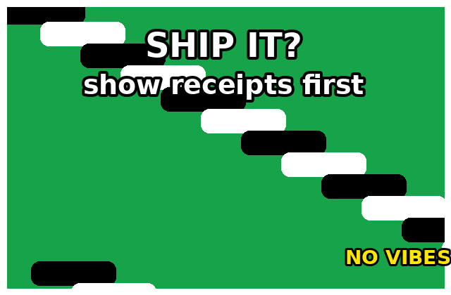 Show receipts before shipping meme GIF
